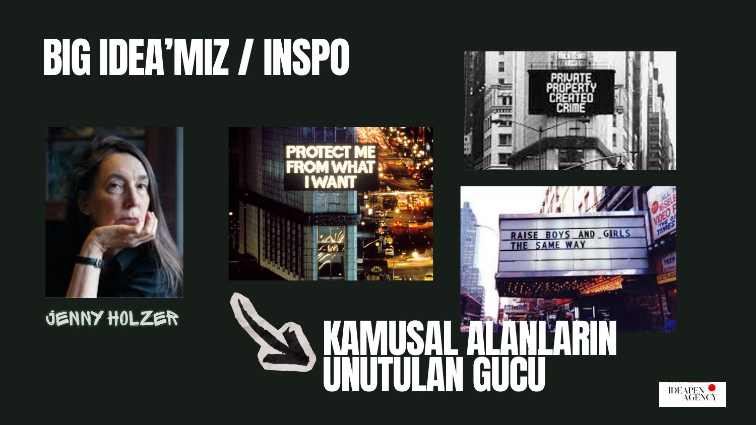 Jenny Holzer ilham slaytı