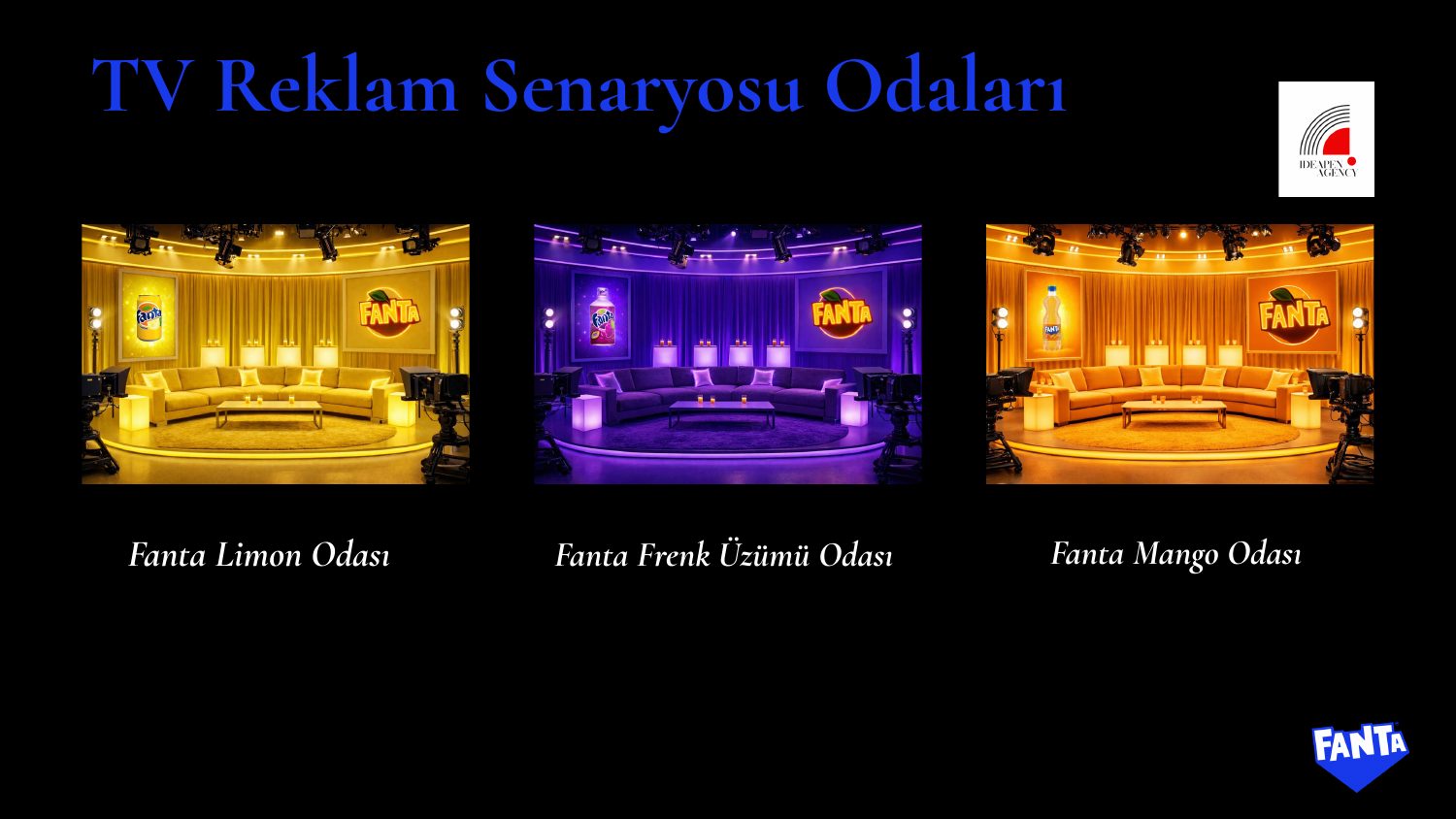 Fanta TV reklam senaryosu odaları